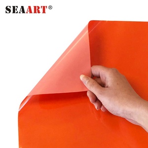 Seaart S907 Color naranja de <span class=keywords><strong>vinilo</strong></span> con sublimación de respaldo fácil de cortar la hierba PU transferencia de calor - Product Image 3