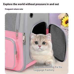 <span class=keywords><strong>Sac</strong></span> à <span class=keywords><strong>dos</strong></span> pliable pour animaux de compagnie à bandoulière de grande capacité Space Capsule Design pour chats sortants Portable et respirant - Product Image 4