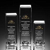Noble Hot-vente gravure gratuite personnalisée personnalisée World Tower Crystal Globe Trophy Award