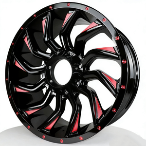 Rines <span class=keywords><strong>de</strong></span> Aleación <span class=keywords><strong>de</strong></span> Aluminio Blancos y Negros <span class=keywords><strong>de</strong></span> 17 Pulgadas REW Populares, Usados para Modificación <span class=keywords><strong>de</strong></span> Vehículos <span class=keywords><strong>Todoterreno</strong></span> - Product Image 1