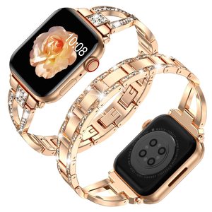 Vente en gros d'usine - <span class=keywords><strong>Bracelet</strong></span> de montre en acier inoxydable de luxe avec diamants en forme de papillon 8814 pour <span class=keywords><strong>Apple</strong></span> <span class=keywords><strong>Watch</strong></span> Ultra 2 Series 10 9 <span class=keywords><strong>8</strong></span> 7 OEM - Product Image 1