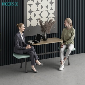 Bureaux de bureau au design moderne et élégant, ensemble table haute et chaises pour collaboration, réception publique, durable et de haute qualité - Product Image 3