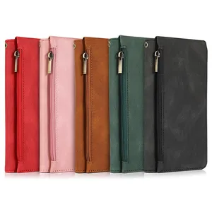 Suitable for iPhone 14 pro max PU material with zipper Multifunctional wallet case for iphone 13 pro 12 pro max 11