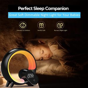 RGB <strong>LED</strong> Desk <strong>Lamp</strong> with White Noise &amp; Alarm Clock - Color-Changing Night Light for Home/Hotel Multi-Scenario Use - Product Image 2