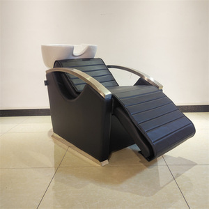 Moderna Estación de Lavado de Cabello, Silla de Lavado Reclinable para Barbería, Equipo de Salón de Belleza, Silla de Champú Eléctrica con Tazón de Cerámica - Product Image 2