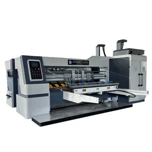 High accuracy color cardboard box making machine flexo printing slotting die cutting machine Corrugated box Printing Mach