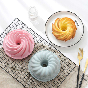 Moule à gâteau en silicone antiadhésif de qualité alimentaire, écologique, cannelé, de 8,5 pouces, pour gelée, gélatine, pain, pain de singe, brownie - Product Image 2