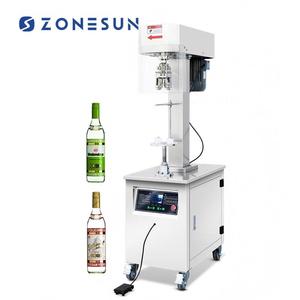 เครื่องปิดฝาขวดกึ่งอัตโนมัติ ZONESUN ZS-XG60C สำหรับขวดน้ำมัน วิสกี้ ไวน์ ขวดโลหะ อลูมิเนียม ฝาปิดแบบกันขโมย - Product Image 1