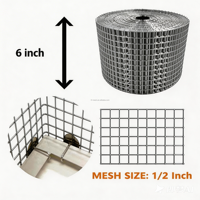 Maille de protection solaire en acier galvanisé de 4 pouces - Kit de montage complet sans outil, protection contre les oiseaux, soudage, découpe