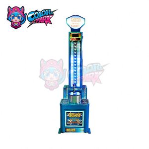 Máquina de Juego Arcade de Monedas con Diseño Novedoso de Cohete y Martillo para Prueba de Fuerza, con Boletos de Lotería, para Parques de Diversiones Coloridos - Product Image 2