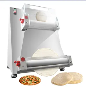 Verstelbare Motor Pizza Deeg Opener Shaper Pressor Flattener 12 Inch Roller Machine Open Pizza Riem Machine Set Productielijn