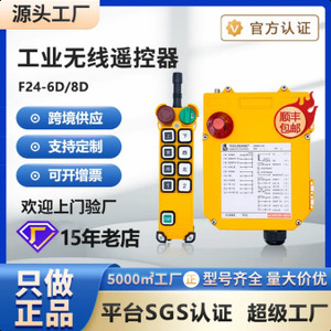 Teelodane F24-6D <b>Wireless</b> Crane Remote <b>Control</b> 100m Range Industrial Electric Hoist Operation - Product Image 5
