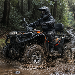 <span class=keywords><strong>Quad</strong></span> 300cc à essence pour adultes, automatique CVT, refroidissement par eau, tout-terrain, véhicule utilitaire agricole, transmission par chaîne, avec dossier - Product Image 3