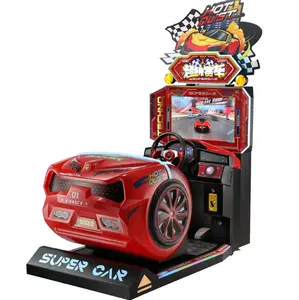 Yüksek dereceli LCD ekran sikke işletilen yarış oyunu makinesi 3D tur süper araba simülatörlü atari araba yarışı oyunu makinesi