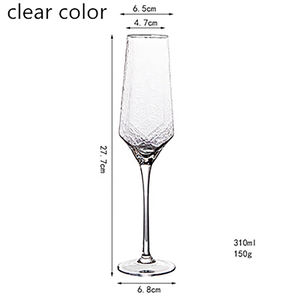 مجموعة كؤوس نبيذ أحمر كريستالية صغيرة ذات علامة تجارية، بتصميم متصدع ومتذبذب، من السيليكون الأسود والذهبي، بدون ساق، زرقاء اللون، مناسبة للزفاف - Product Image 5