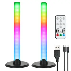 Led Rgb Smart Table Sound Machine App Knop Controle G Vorm Draadloos Opladen Omgevingslicht Voor Binnenlicht