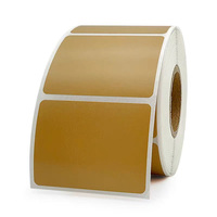 Rouleau d'étiquettes auto-adhésives en papier kraft personnalisable Membrane étanche A4/A5 Boîte d'expédition imprimable Sceau de prix Feuille d'emballage
