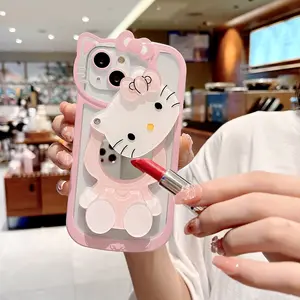 Dropshipping casing ponsel 2023 Amazon Hello Kitty aksesori ponsel untuk iPhone 14 casing 11 Pro Max Xs Xr casing penutup