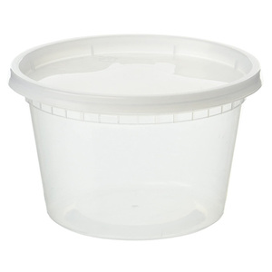 16oz Disposable Plastic Deli Container Food Packaging Container Airtight Food Storage Container