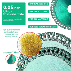 Lames de coupe pour meuleuse d'angle indestructibles 4 pouces Cltra-Thin Lame de scie Diamant <span class=keywords><strong>Roue</strong></span> de coupe - Product Image 6