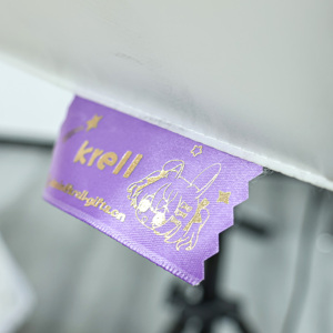 Fita de Poliéster Personalizada com Logotipo Impresso e Hot Stamping, Fita Adesiva para Cartões de Visita, Fita Ondulada - Product Image 5