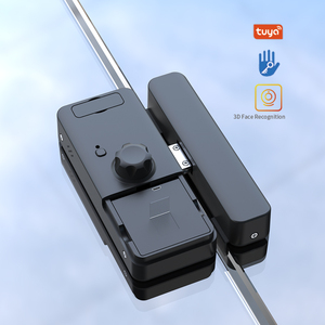 Office Smart Tuya TTlock <strong>3D</strong> Face &amp; <strong>Fingerprint</strong> Recognition Automatic WiFi Card Password &amp; Remote <strong>Unlock</strong> for Glass Door Lock - Product Image 5