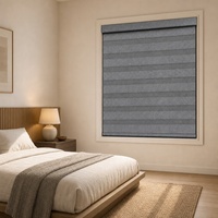 Nouvelles stores enrouleurs zébrés intelligents à double couche occultants jour et nuit, motorisés, avec télécommande Tuya Wifi Google, pour la maison