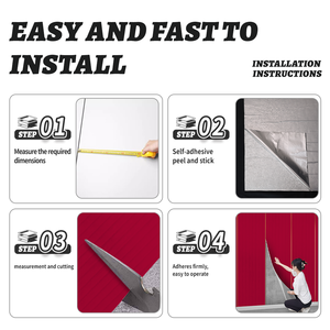 Wallpaper Perekat Sendiri Hijau Kain Lembut Panel Dinding <span class=keywords><strong>Vintage</strong></span> Stiker Dinding Beludru - Product Image 6