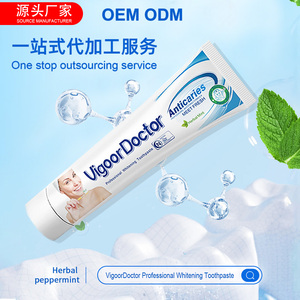 Pasta Dental Vigor <span class=keywords><strong>Doctor</strong></span> Anti-Caries con Menta, Doble Color, Blanqueadora Orgánica, Aliento Fresco para Adultos, Uso Doméstico - Product Image 5