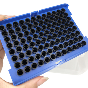 الشركة المصنعة للمواد الاستهلاكية 300ul للمختبر الآلي موصل يمكن التخلص منها إيفوريس مع حامل, ماكينة تصنيع المواد الاستهلاكية 300ul للمختبرات الطبية ، موصل قابل لإعادة الاستعمال ، مصنوعة من مواد غير قابلة لإعادة الاستعمال ، مع حامل - Product Image 1