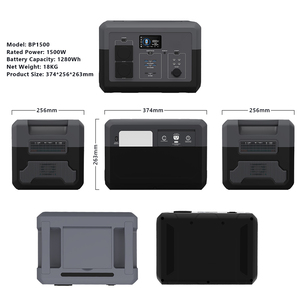 Station d'alimentation portable 1500W 5000 10000 Watts 10kW avec générateur UPS, batterie au lithium LiFePO4 et panneaux solaires – Livraison gratuite - Product Image 5