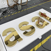Enseignes électroniques personnalisées néons marques d'électronique lettres d'affichage logo rétro-éclairé en acrylique enseigne LED avec prix d'usine