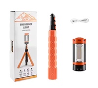 Lámpara LED Recargable Tipo C para Camping con Trípode, Altura Máxima de 7 pies, Portátil, Inalámbrica, para Exteriores, Senderismo, IP65, Regulable, 2 Años de Garantía