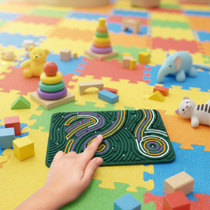 Juguete educativo duradero tablero de actividad sensorial de silicona para aliviar el estrés Unisex para personas con autismo y <span class=keywords><strong>ansiedad</strong></span> por TDAH - Product Image 6