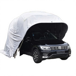 Abri de voiture pliable de luxe personnalisé Amas, imperméable, portable, structure en acier robuste, abri de jardin, tente de <span class=keywords><strong>garage</strong></span>, abri de voiture extérieur - Product Image 2