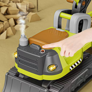 Engineering <b>Excavator</b> <b>Ride</b> <b>On</b> Toy Electric With Lights And Sound For Children 4-6 Years Old - Product Image 1