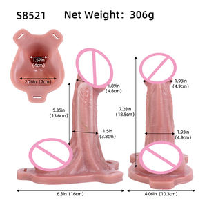 SXXY Nuovo Giocattolo Sessuale per Uomini Adulti, Guaina per Pene con Cinturino, Dildo Realistico Cavo Indossabile, Estensore del Pene con Imbracatura, Vendita all'Ingrosso - Product Image 2
