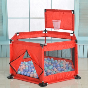Corralito de bebé plegable personalizado moderno PU valla de viaje de seguridad grande portátil bebé jugar patio baño juguete estilo - Product Image 4