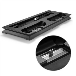 Suporte vertical para console, suporte vertical para console com ventilador de refrigeração, doca e espaços para armazenamento de jogos para playstation 4 <span class=keywords><strong>ps4</strong></span> slim - Product Image 6
