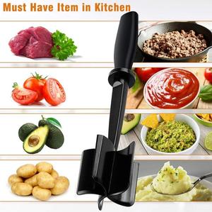 Utensilios <span class=keywords><strong>de</strong></span> Cocina Multifuncionales Antiadherentes, Resistentes al Calor, Triturador <span class=keywords><strong>de</strong></span> Papas, Hamburguesas, <span class=keywords><strong>Carne</strong></span> <span class=keywords><strong>de</strong></span> Res, <span class=keywords><strong>Carne</strong></span> <span class=keywords><strong>de</strong></span> Pavo, Picador <span class=keywords><strong>de</strong></span> <span class=keywords><strong>Carne</strong></span> - Product Image 2