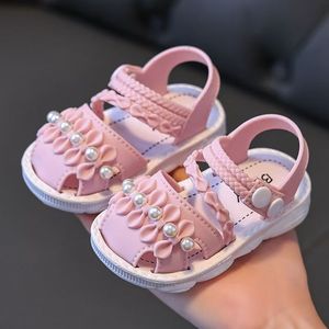<span class=keywords><strong>Sandalias</strong></span> de Verano para Niñas, Suela Blanda Antideslizante, Calzado Infantil, Zapatos para Caminar para Bebés - Product Image 1