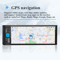 Reproductor Multimedia 1 DIN con Sistema Android y Pantalla Retráctil Universal de 6.36'', Radio para Coche MP5 con Navegación GPS, Carplay, Estéreo y MP3