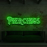 Enseigne néon LED personnalisée pour Noël et Halloween, idéale pour studio de tatouage, signalétique murale et publicité commerciale