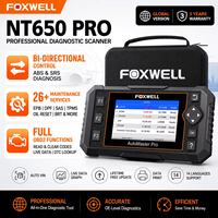 FOXWELL-Scanner OBD2 NT650 PRO Automotivo, outil de diagnostic de test actif, 25 + réinitialiser le lecteur de code OBDII