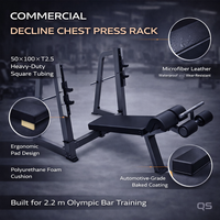 Banc de musculation inclinable Olympi Commercial robuste pour presse pectorale, entraînement de force et musculation, équipement de salle de sport
