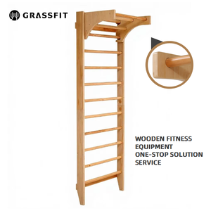 Échelle suédoise murale d'entraînement, équipement de gym multifonctionnel réglable pour la maison, physiothérapie, studio de danse, étirements - Product Image 1