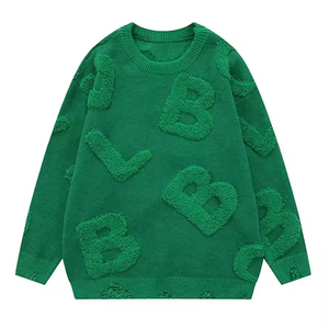 Maglione da Uomo con Collo Tondo e Maniche Lunghe, Logo Personalizzato, in <span class=keywords><strong>Poliestere</strong></span> con Ricamo 3D, Maglioni Lavorati a Maglia per Uomo - Product Image 1