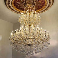 Lustre en cristal K9 de luxe personnalisé Maria Theresa, grand luminaire suspendu pour villa, escalier, hall d'hôtel, projet de décoration de mariage