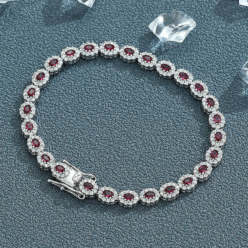 Red corundum bracelet