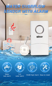 Alarme de débordement de haute qualité pour salle de bain, empêche l'eau de couler <span class=keywords><strong>à</strong></span> la maison, capteur de détection d'eau avec alarme sonore réglable - Product Image 2